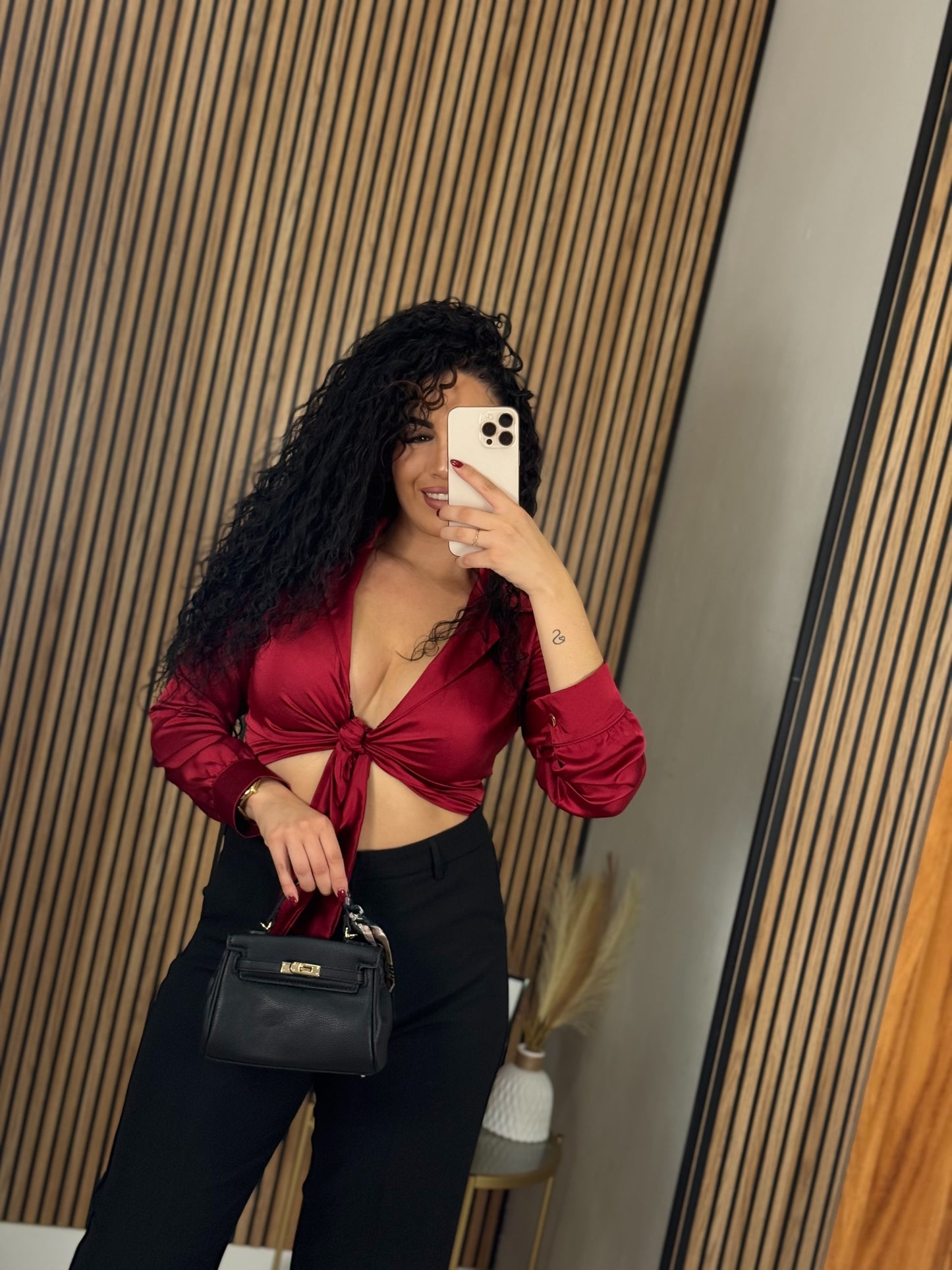 BLUSA RASO CORTA ROJA