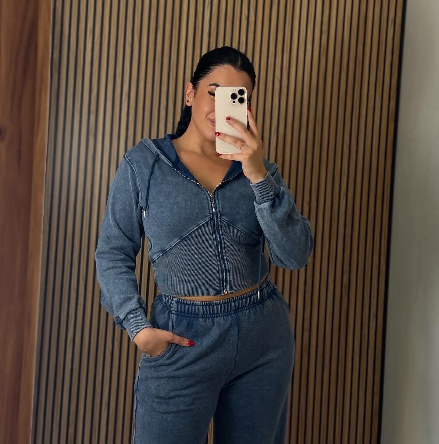 Pantalón chándal efecto lavado