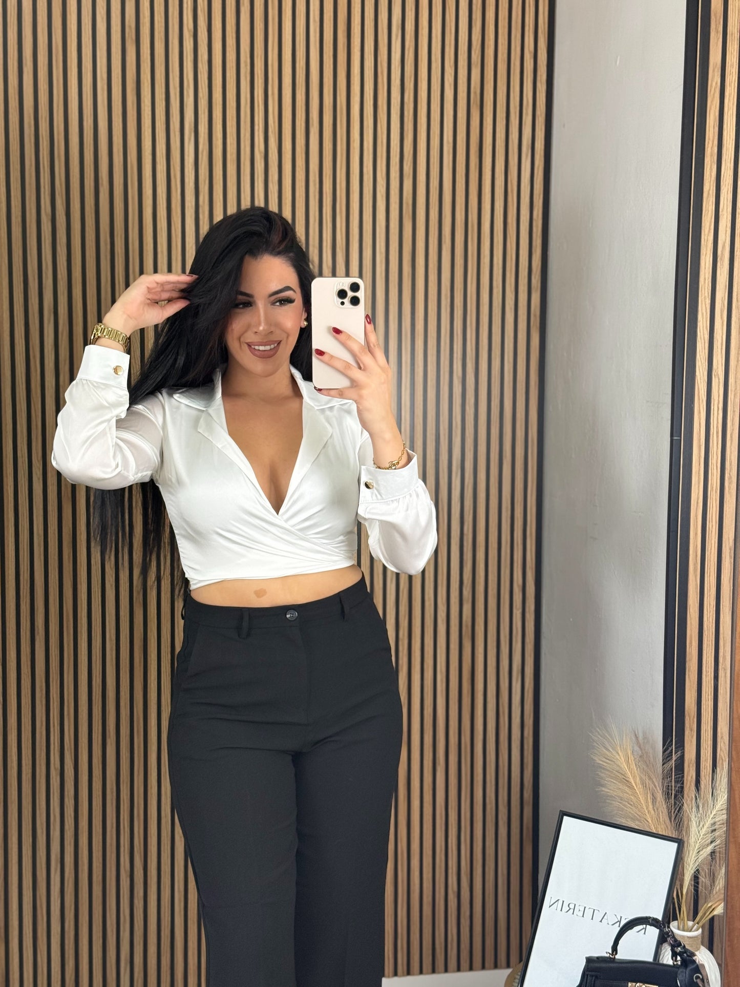 BLUSA RASO CORTA BLANCA