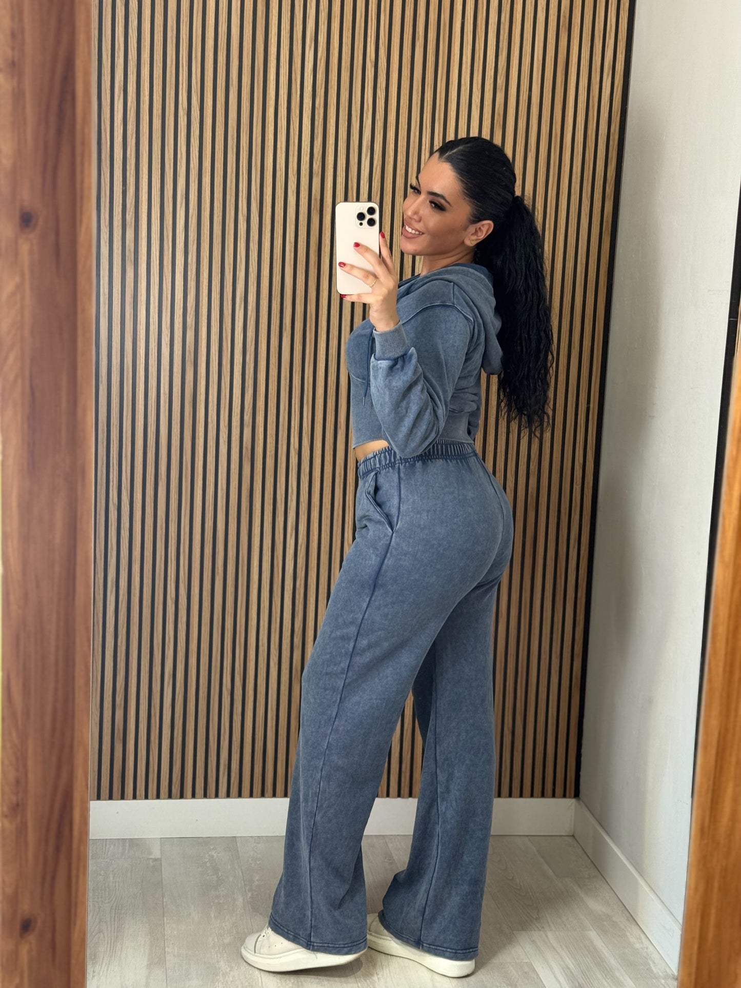 Pantalón chándal efecto lavado