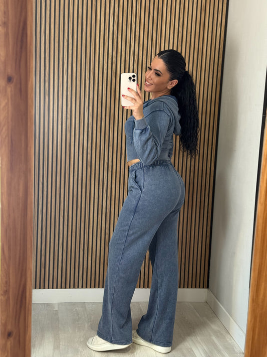 Pantalón chándal efecto lavado