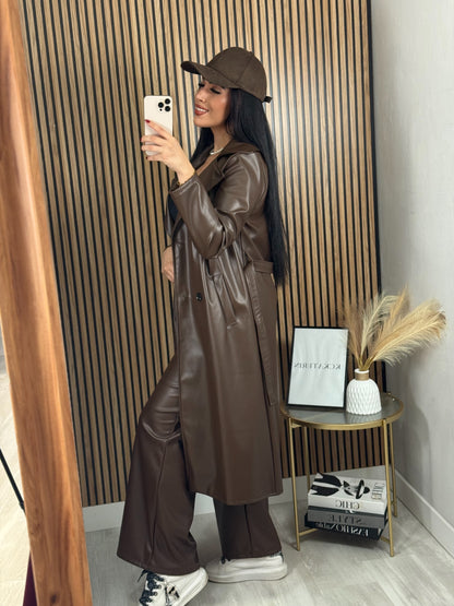 GABARDINA POLIPIEL MARRÓN