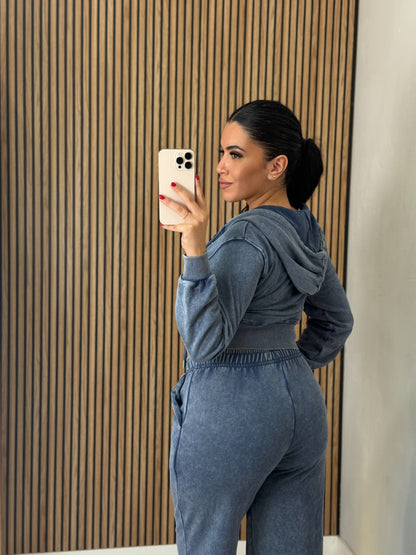 Pantalón chándal efecto lavado