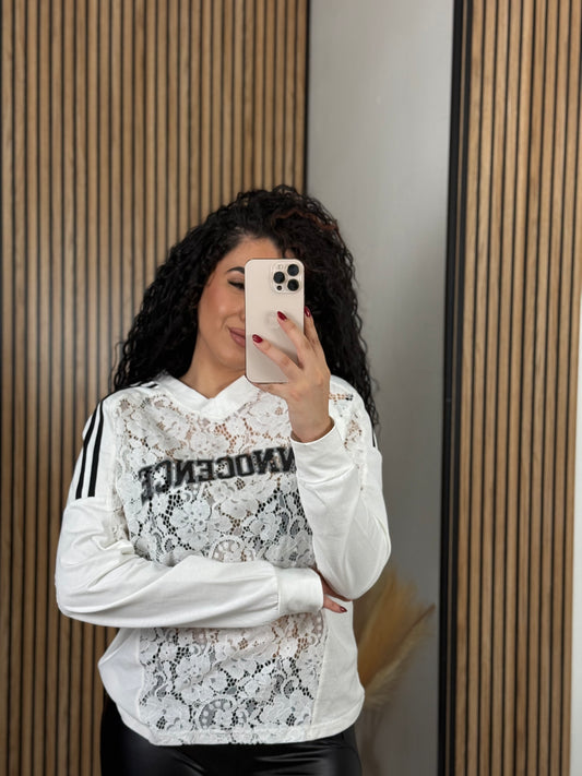 CAMISETA OVER ENCAJE