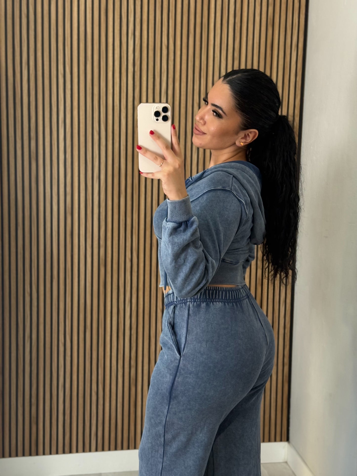 Pantalón chándal efecto lavado