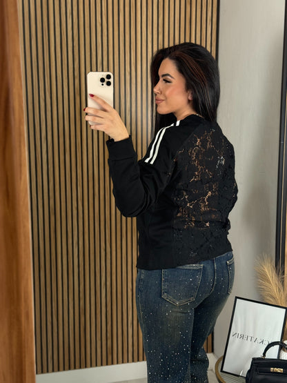 CAMISETA OVER ENCAJE