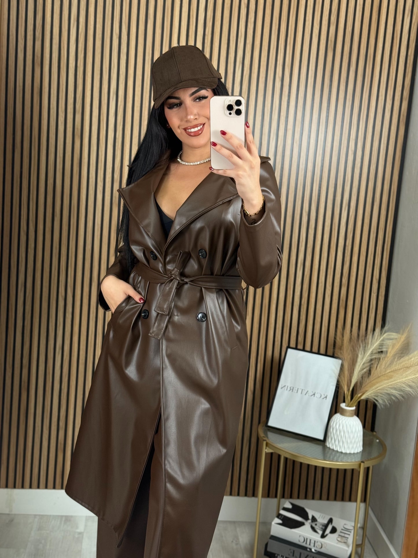 GABARDINA POLIPIEL MARRÓN