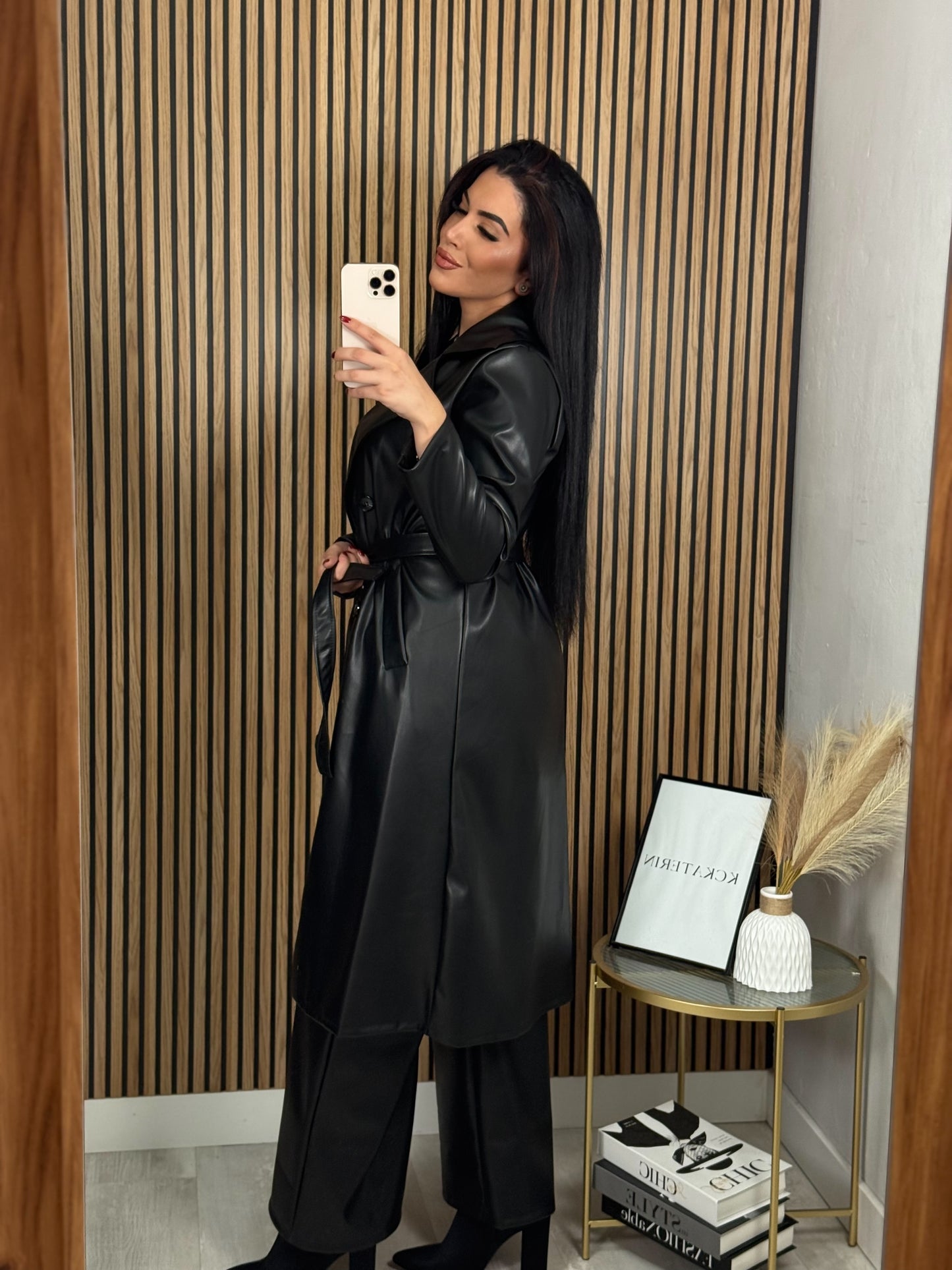 GABARDINA POLIPIEL NEGRA