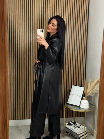 GABARDINA POLIPIEL NEGRA